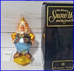 Christopher Radko vintage Christmas ornament Snow White and Seven Dwarfs Happy
