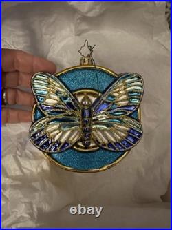Christopher radko christmas ornament Wings Of Hope Butterfly Diabetes