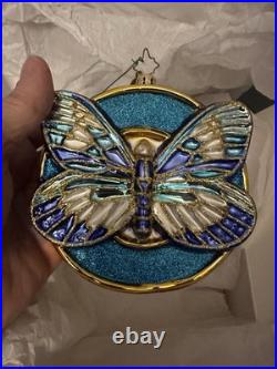 Christopher radko christmas ornament Wings Of Hope Butterfly Diabetes