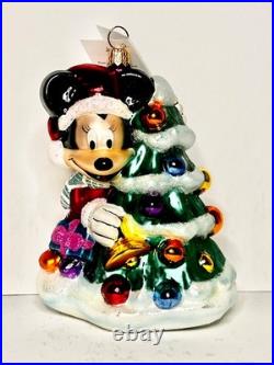 DISNEY RADKO ORNAMENT WINTER MINNIE 99-DIS-16 NEW WithBOX NEVER DISPLAYED 1999