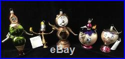 DSD Italian Collection Beauty and the Beast Set of 5 Ornaments 2008 New