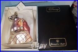 Disney Christopher Radko Lady and the Tramp Glass Ornament