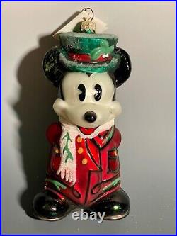 Disney Christopher Radko Mistletoe Mickey and Holly Minnie C. 1997 LE 1071/1500