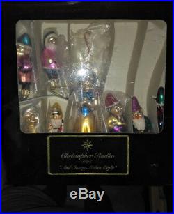 Disney Radko 1995 Snow White & the Seven Dwarfs Clip Christmas Ornament Set NIB