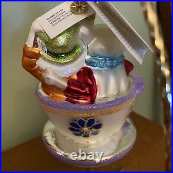Disney Radko Alice in Wond. With Rabbit & The Mad Hatter in TEACUP RIDE 00-Dis-08