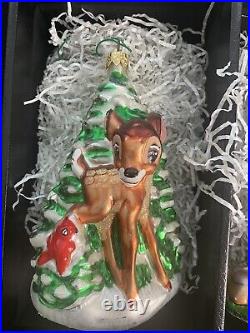 Disney Radko Bambi 55th Anniversary Ornament Set