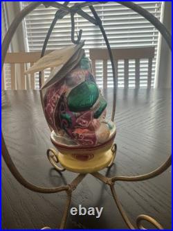 Disneyland 50th Christopher Radko Glass Ornament Fantasyland LE 1955 with stand