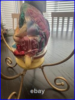 Disneyland 50th Christopher Radko Glass Ornament Fantasyland LE 1955 with stand