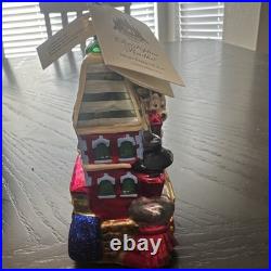 Disneyland 50th Christopher Radko Glass Ornament Main Street USA Mickey LE NIB