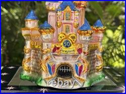 Disneyland 50th Christopher Radko Glass Ornament Sleeping Beauty Castle LE NIB