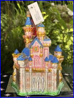 Disneyland 50th Christopher Radko Glass Ornament Sleeping Beauty Castle LE NIB
