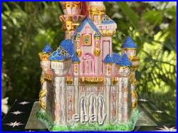 Disneyland 50th Christopher Radko Glass Ornament Sleeping Beauty Castle LE NIB
