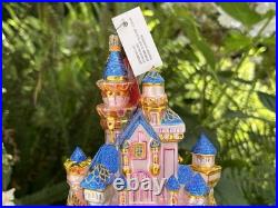 Disneyland 50th Christopher Radko Glass Ornament Sleeping Beauty Castle LE NIB