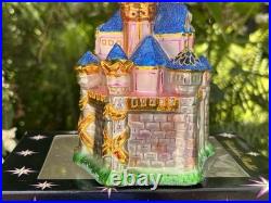 Disneyland 50th Christopher Radko Glass Ornament Sleeping Beauty Castle LE NIB