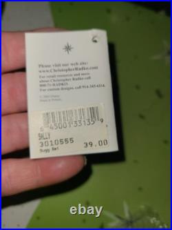 Disneyland Christopher RADKO Glass Nightmare Before Christmas SALLY Ornament Tag