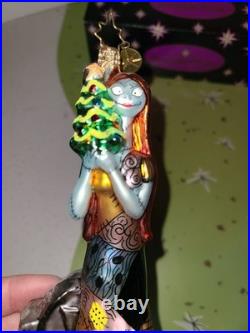 Disneyland Christopher RADKO Glass Nightmare Before Christmas SALLY Ornament Tag