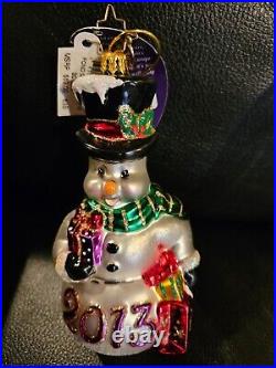 Eight Christopher Radko Christmas Ornaments