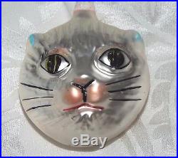 Extremely Rare 1988 CHRISTOPHER RADKO DROP GLASS CAT ORNAMENT