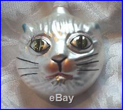 Extremely Rare 1988 CHRISTOPHER RADKO DROP GLASS CAT ORNAMENT