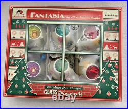 Fantasia by Christopher Radko-Grandma's Own Vintage-Set of 6-Le Petit Fleur-MIB