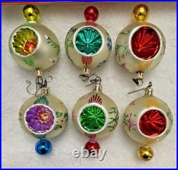 Fantasia by Christopher Radko-Grandma's Own Vintage-Set of 6-Le Petit Fleur-MIB