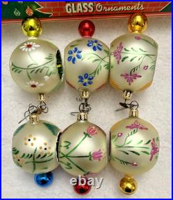 Fantasia by Christopher Radko-Grandma's Own Vintage-Set of 6-Le Petit Fleur-MIB