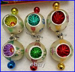 Fantasia by Christopher Radko-Grandma's Own Vintage-Set of 6-Le Petit Fleur-MIB