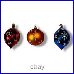 Grandmas Own Vintage Fantasia Christopher Radko 3pc Ornament Set Select Edition