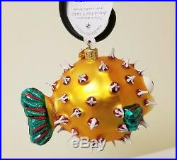 HTF Christopher Radko PUFF A KISS Christmas Ornament with tag and charm