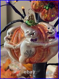 Halloween Glass Ornaments Four Christopher Radko + OWC, Max Glass