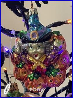 Halloween Glass Ornaments Four Christopher Radko + OWC, Max Glass