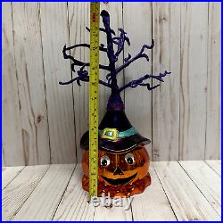 Halloween Holiday Celebrations Pumpkin Tree With Ornaments by Christopher Radko