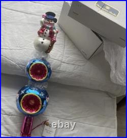 Hand Painted RARE Christopher Radko Tree Topper Finial LIMITED EDITION 15 In Vtg