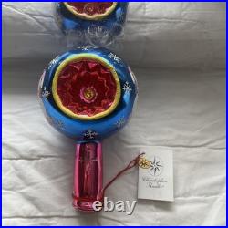 Hand Painted RARE Christopher Radko Tree Topper Finial LIMITED EDITION 15 In Vtg