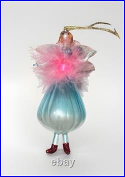 Handblown Christopher Radko Fairy Godmother Ballerina Christmas Ornament Italy