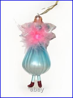 Handblown Christopher Radko Fairy Godmother Ballerina Christmas Ornament Italy