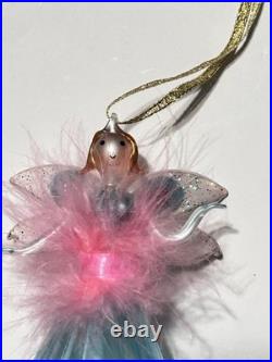Handblown Christopher Radko Fairy Godmother Ballerina Christmas Ornament Italy Handblown Christopher Radko Fairy Godmother Ballerina Christmas Ornament Italy
