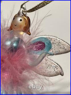 Handblown Christopher Radko Fairy Godmother Ballerina Christmas Ornament Italy