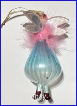 Handblown Christopher Radko Fairy Godmother Ballerina Christmas Ornament Italy