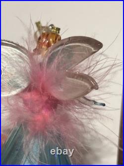 Handblown Christopher Radko Fairy Godmother Ballerina Christmas Ornament Italy