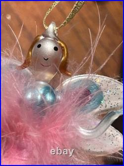 Handblown Christopher Radko Fairy Godmother Ballerina Christmas Ornament Italy