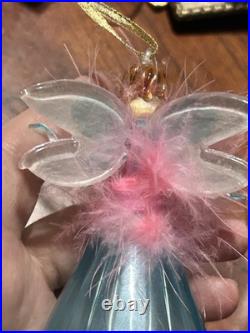 Handblown Christopher Radko Fairy Godmother Ballerina Christmas Ornament Italy Handblown Christopher Radko Fairy Godmother Ballerina Christmas Ornament Italy