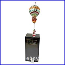 Hang On'Til Christmas Limited Edition Radko Santa Ornament With Original Box
