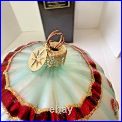 Hang On'Til Christmas Limited Edition Radko Santa Ornament With Original Box