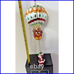 Hang On'Til Christmas Limited Edition Radko Santa Ornament With Original Box