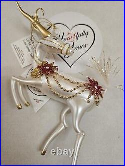 Heartfully Yours LUXE WINTER DASH Ornament by Artist Christopher Radko