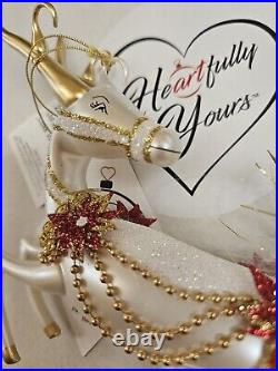 Heartfully Yours LUXE WINTER DASH Ornament by Artist Christopher Radko