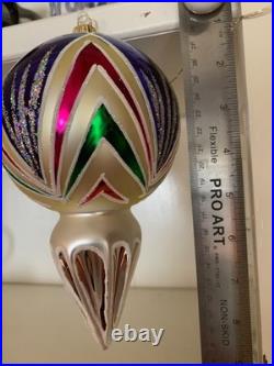 Heartfully Yours by Christopher Radko, Blue Burst #39 of 50 ltd. Ed