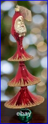 Highly Collectible & Valuable Vintage Christopher Radko Santa Pendant Ornament