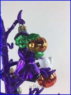 Holiday Celebrations By Christopher Radko Halloween Tree With 6 Ornaments